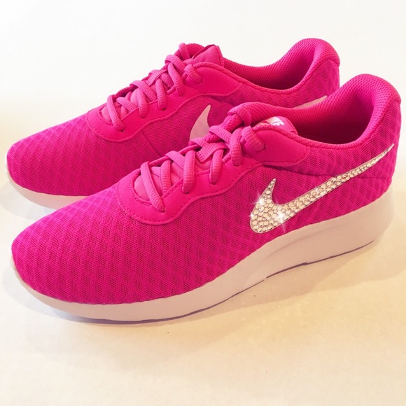 Nike Shoes Swarovski Nike Tanjun Pink Bling Nike Shoes Poshmark